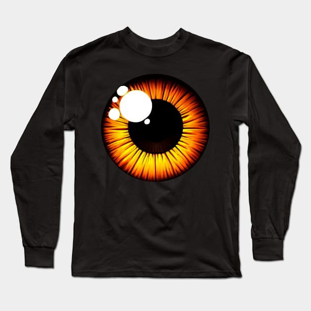 Mystical Eye Graphic Tee | Solar Eclipse Spiritual Visionary Art Shirt Long Sleeve T-Shirt by KontrAwersPL